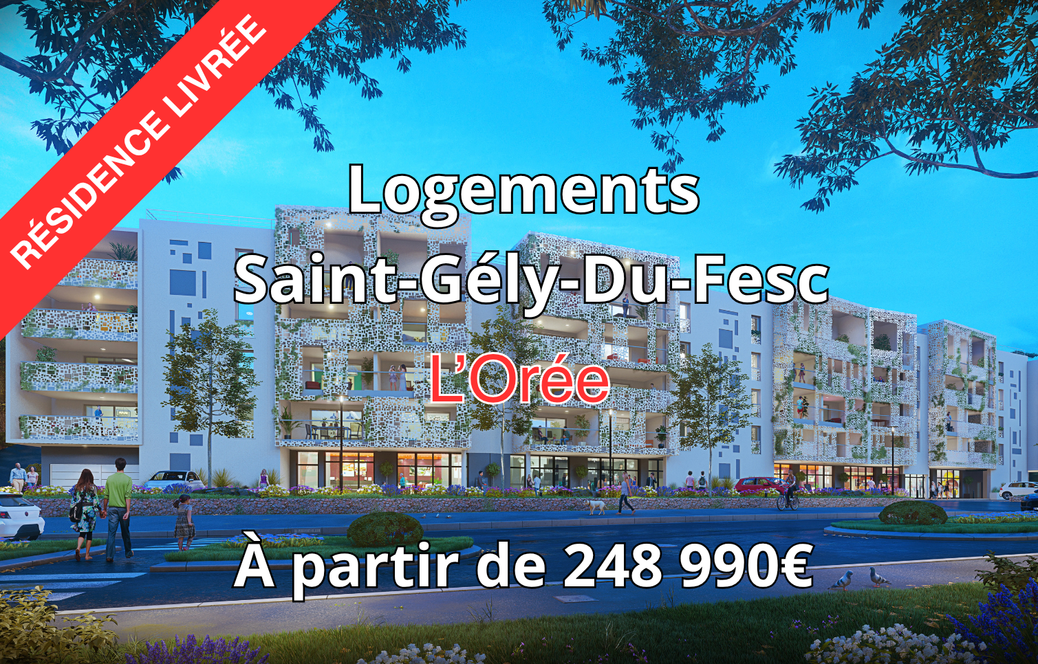 Appartements neufs à Saint-Gély-du-Fesc – résidence L'Orée, à partir de 248 990 €
